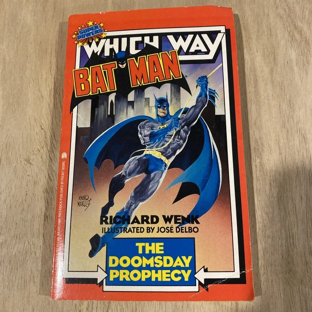 Batman :‎ The Doomsday Prophecy by Richard Wenk (1989) Vintage Which Way